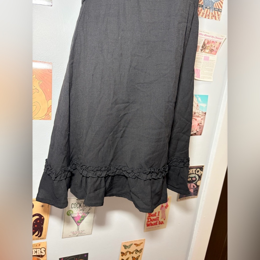 Blue Rain Black One-Shoulder Ruffle Dress - Picture 3 of 5